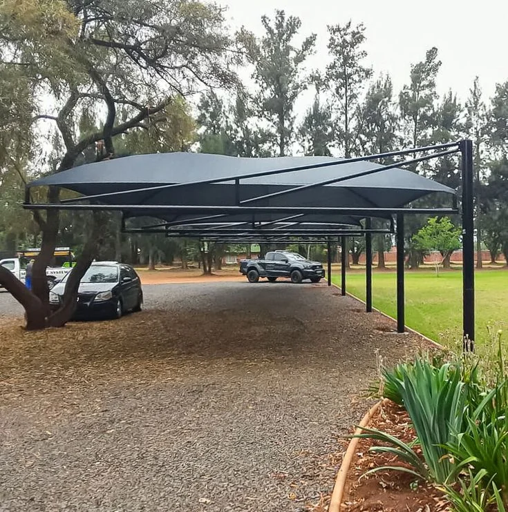 IBR corrugated metal roof carport